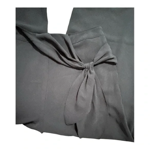 Oddy Wide Leg Pants 1XL Black Tie Waist Comfy Boho Summer NWOT Plus - Picture 4 of 7